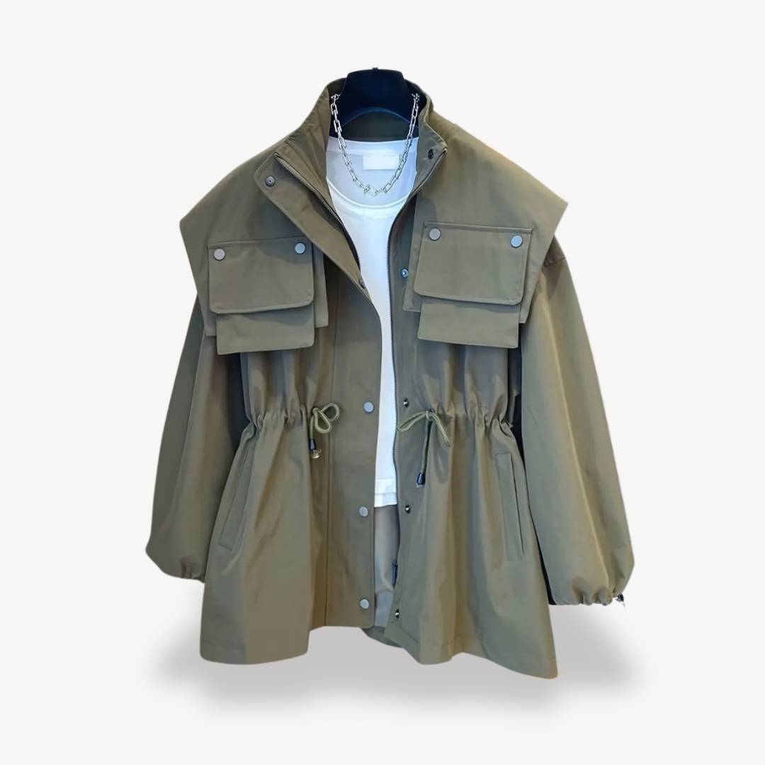 Drune | Lässige Utility-Jacke mit Taschen für Frauen