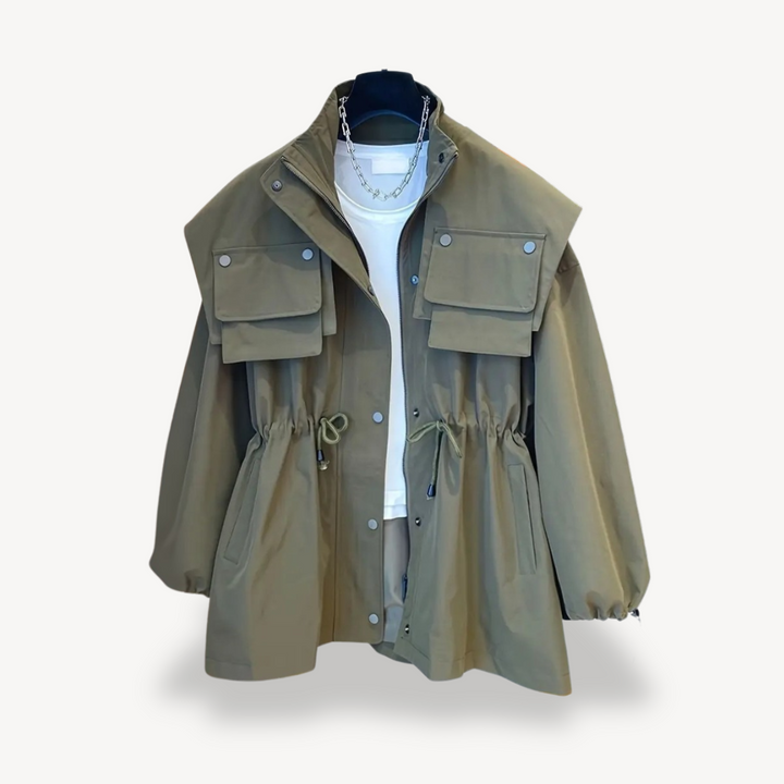 Drune | Lässige Utility-Jacke mit Taschen für Frauen
