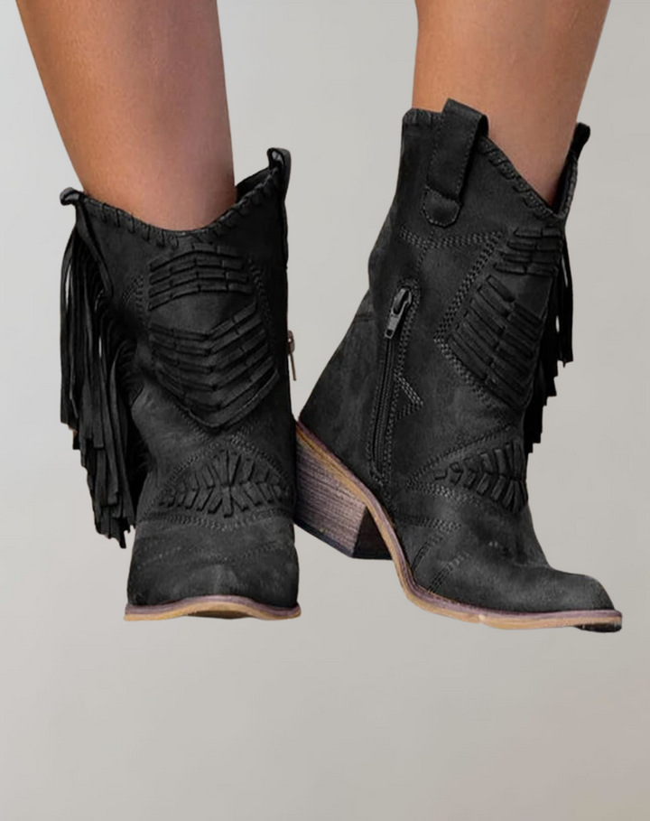 Drune | Western Cowgirl Fransenstiefel