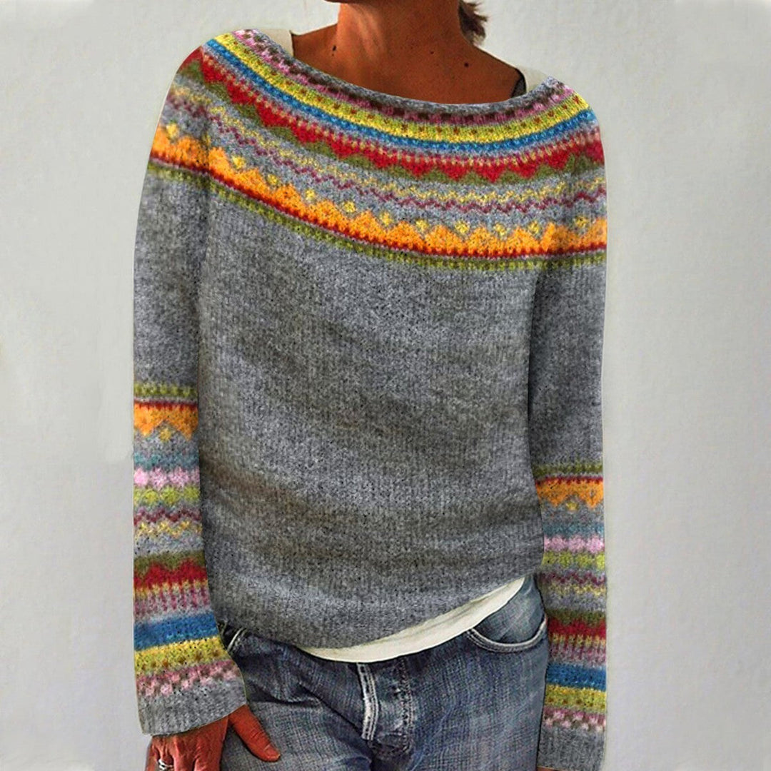 Damen Norwegerpullover mit Stilvollem Design & Gemütlicher Passform | Drune