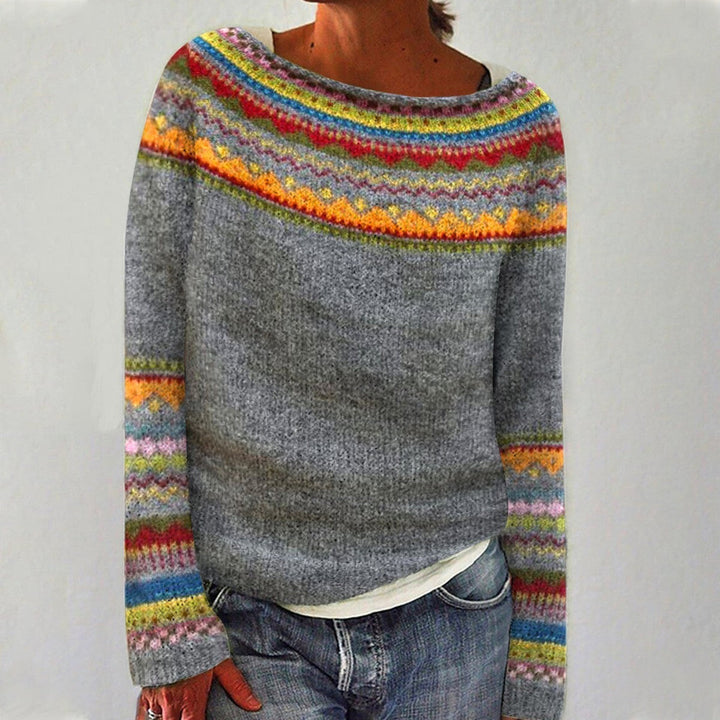 Damen Norwegerpullover mit Stilvollem Design & Gemütlicher Passform | Drune