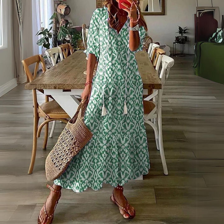 Drune | Maxi Kleid Mit Blumenmuster