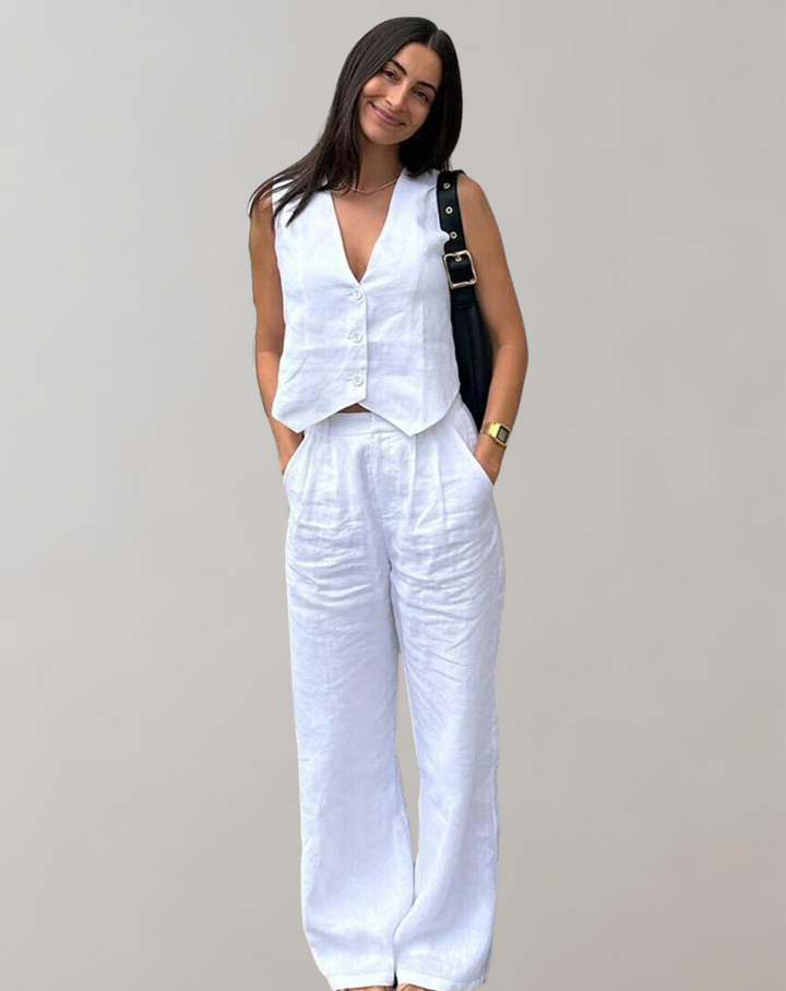 Drune -  Tank-Top und High-Waist-Hosen