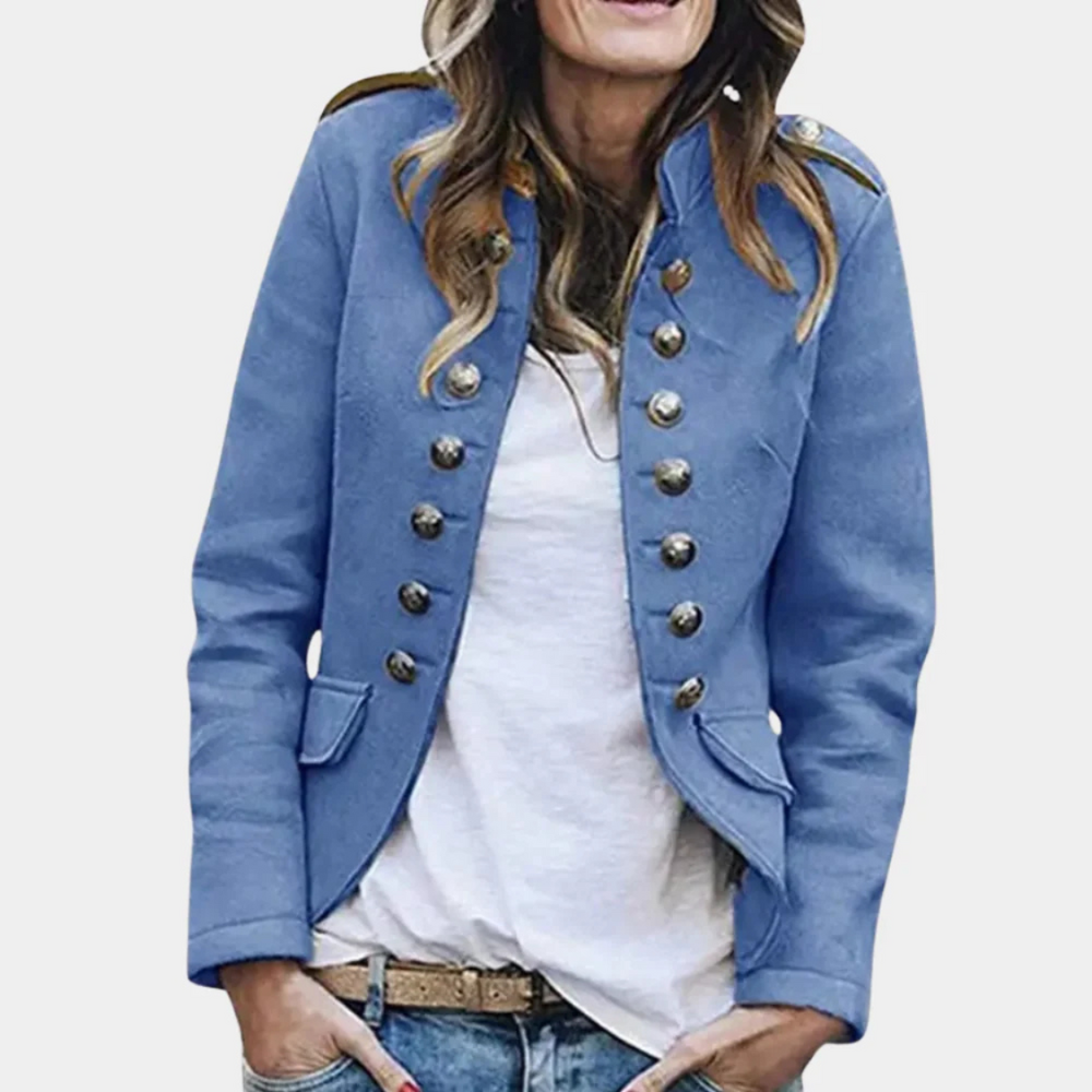 Drune | Doppelreihiger Wollmantel mit Vintage-Flair und Slim Fit