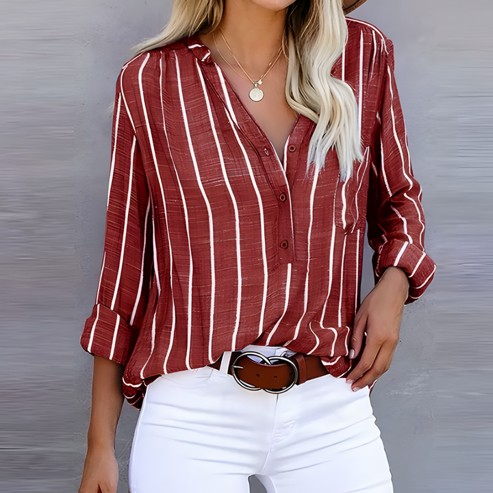 Drune | Modische Bluse für Damen | Gestreift