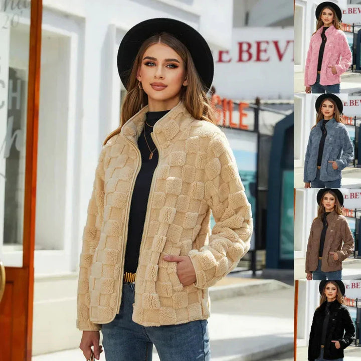 Drune | Karierte Winterjacke für Damen