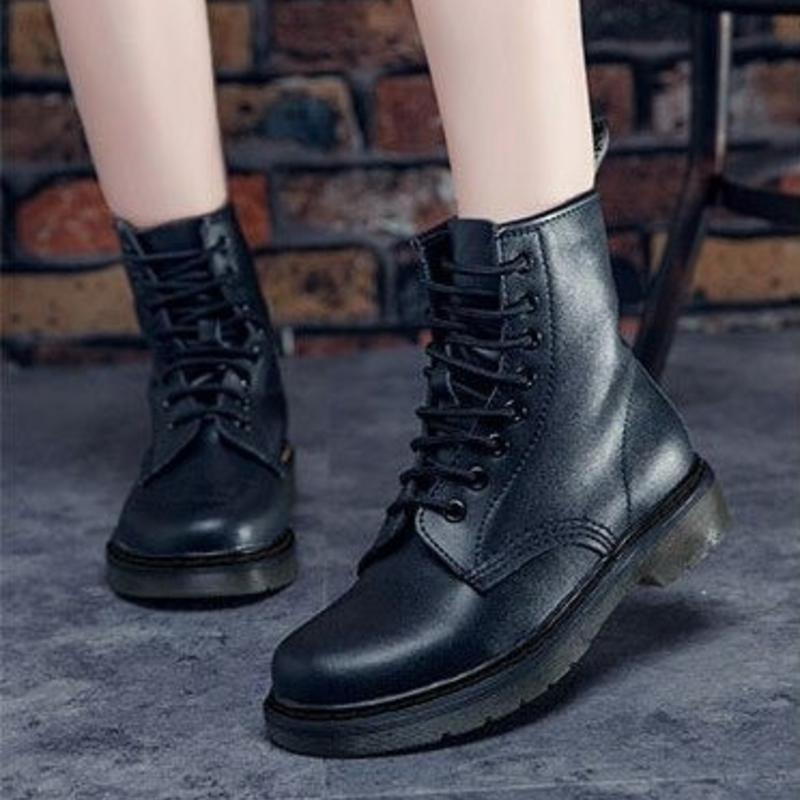 Drune | Kampfstiefel Leder Schnürung Knöchelhoch Robuste Gummisohle