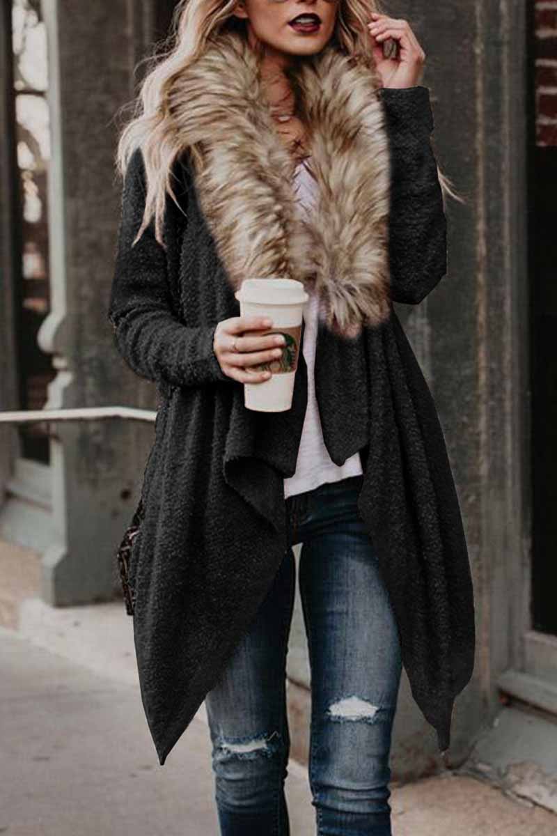 Drune | Flauschige Plüsch Jacke Damen