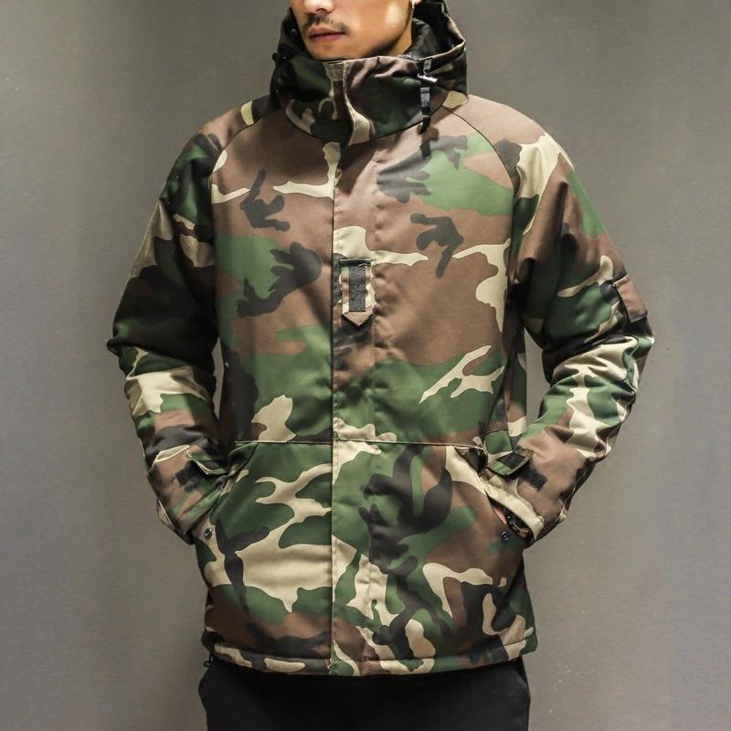 Drune | Moderne Camouflagejacke Mit Kapuze