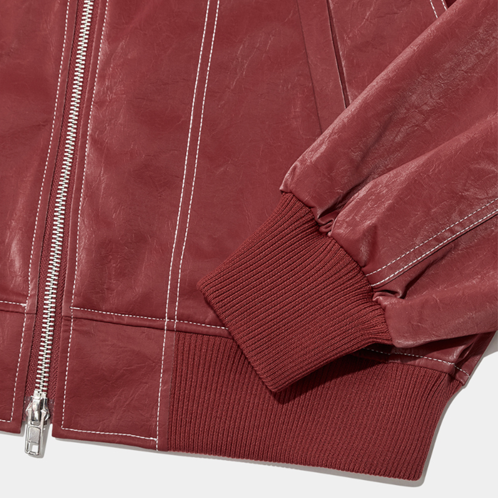 Drune | Oversized Kunstlederjacke für Damen