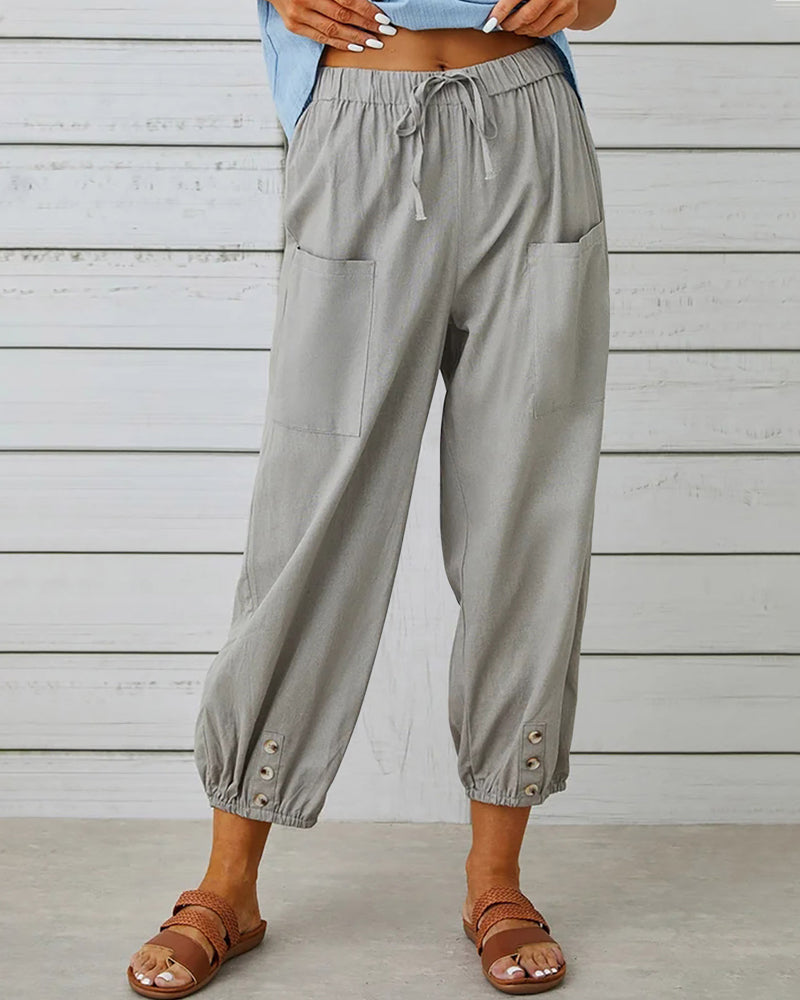 Drune | Lockere Hose Mit Hoher Taille