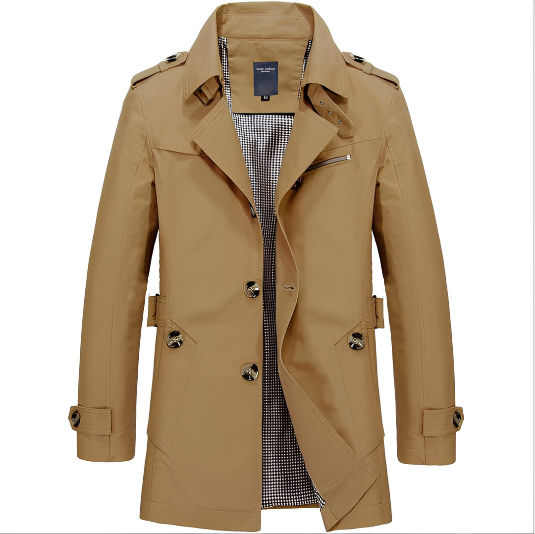 Drune | Eleganter Windbreaker Trenchcoat für Männer