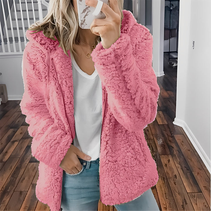 Drune | Damen-Kapuzenwolljacke für Wärme