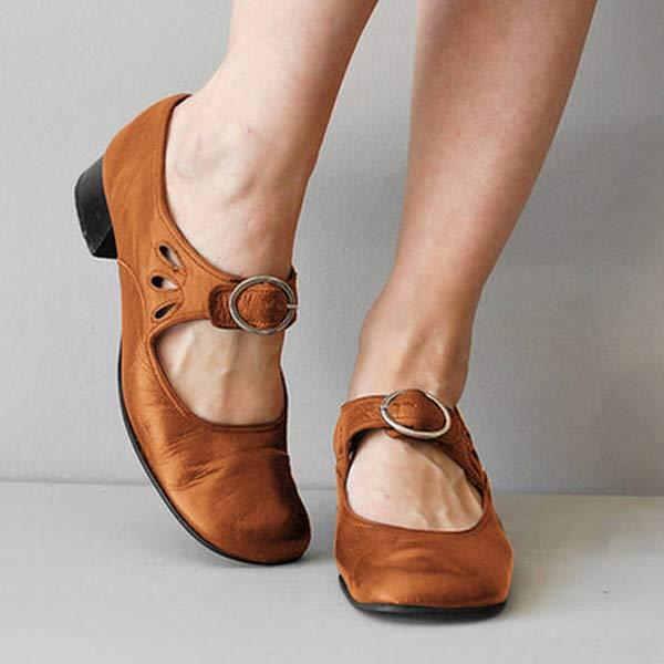 Klassische orthopädische Schuhe mit runder Spitze Drune