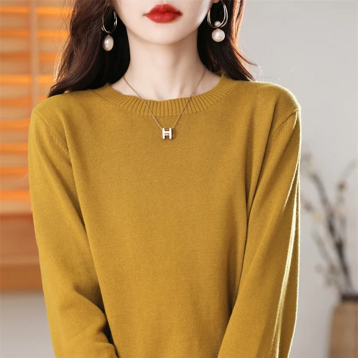 Drune | Cashmere Pullover Damen Klassischer Rundhals, Weich & Atmungsaktiv