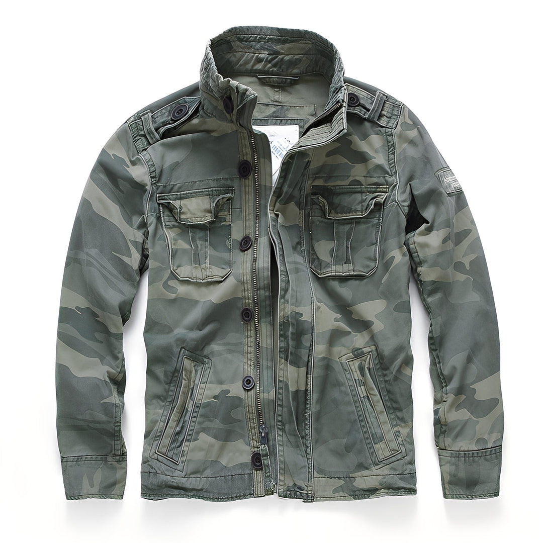 Drune | Klassische Denimjacke mit Taschen für Männer
