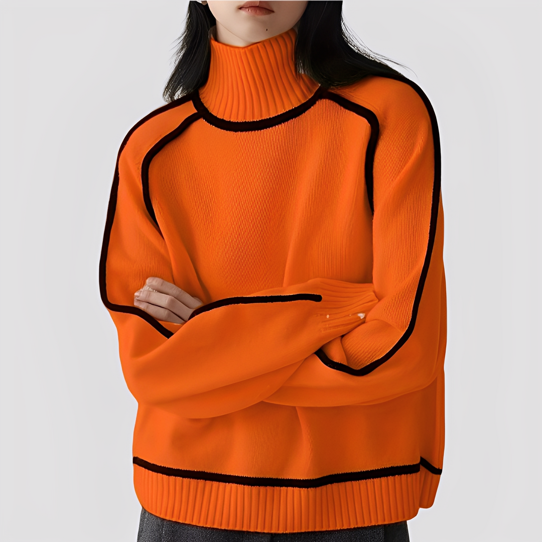 Drune | Eleganter, entspannter Damen-Rollkragenpullover