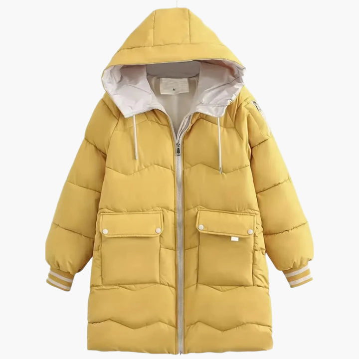 Drune | Warme Pufferjacke mit Kapuze für Damen