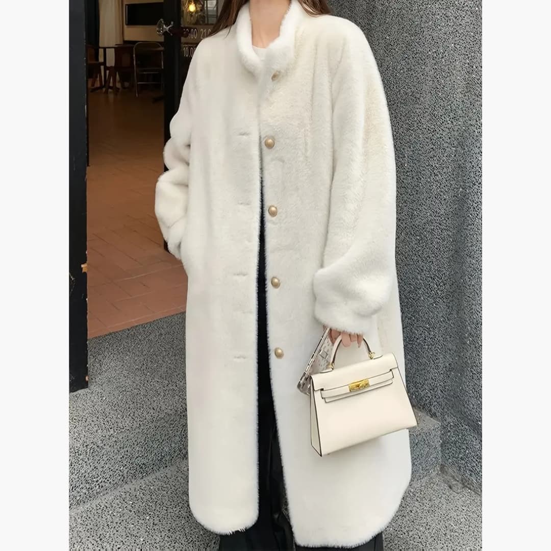 Drune | Eleganter Pelzmantel aus Kunstfell für Damen