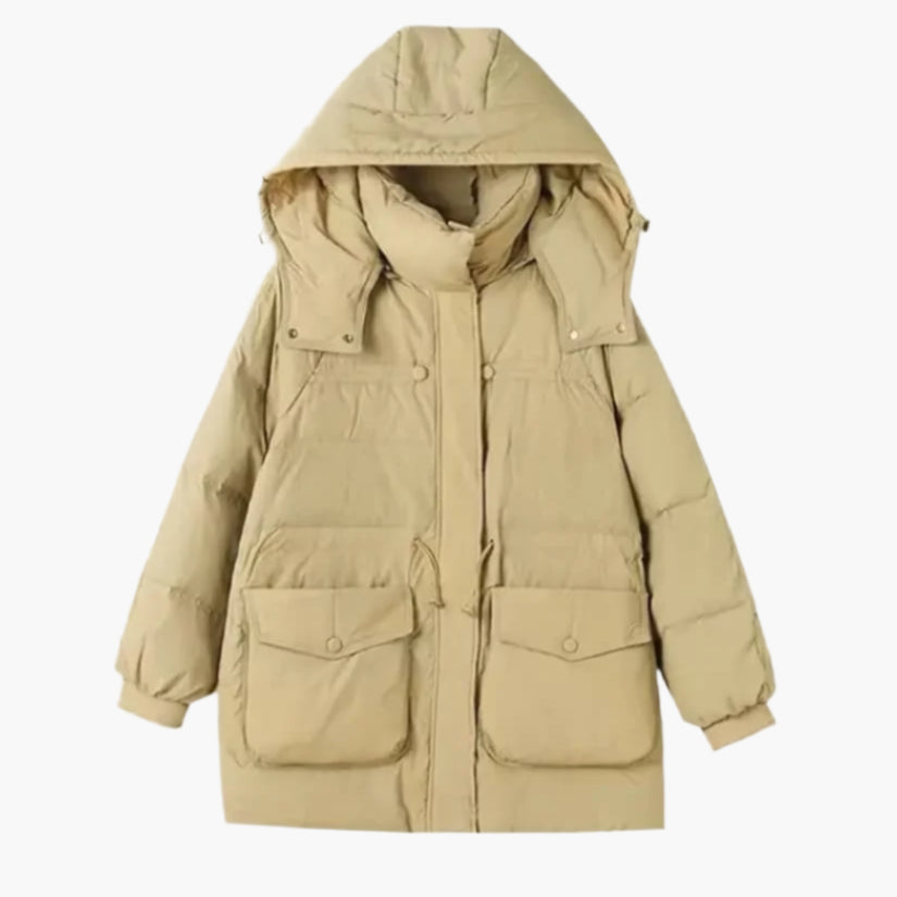 Drune | Trendige Isolationsjacke mit Kapuze für Damen