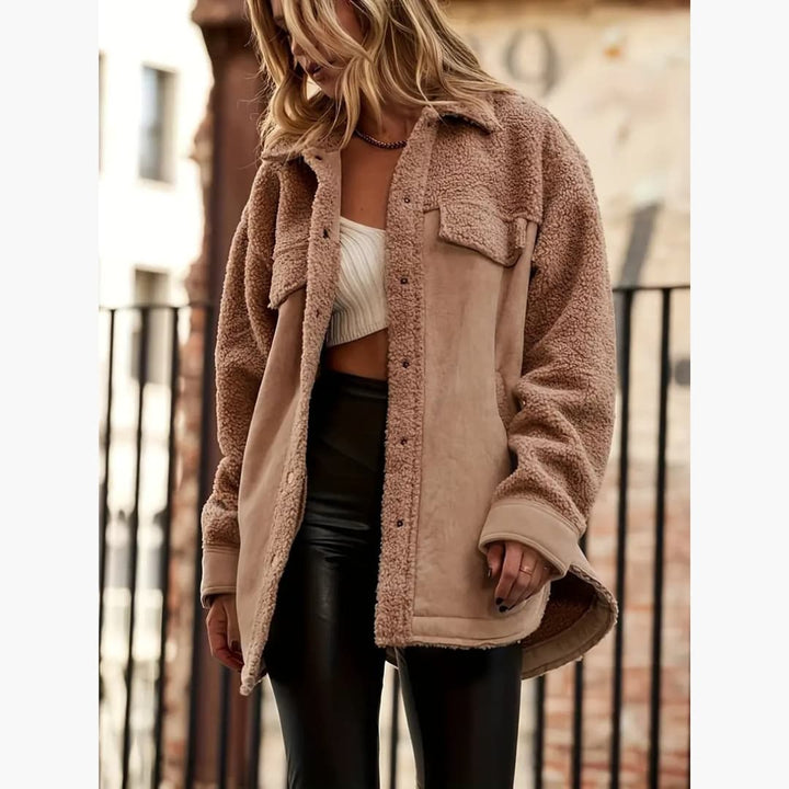 Drune | Warme Sherpafutter Jacke für Damen