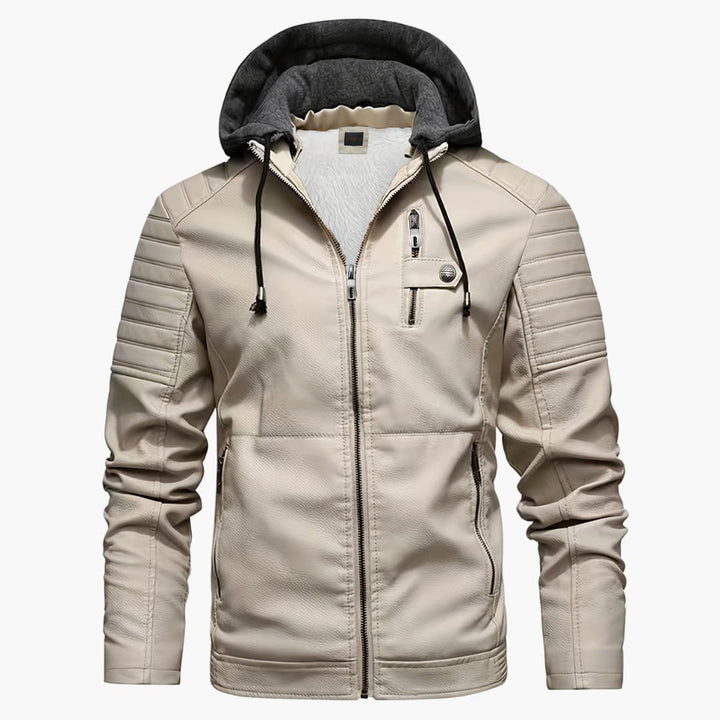 Drune | Softshell-Jacke mit Kapuze winddichte Jacke