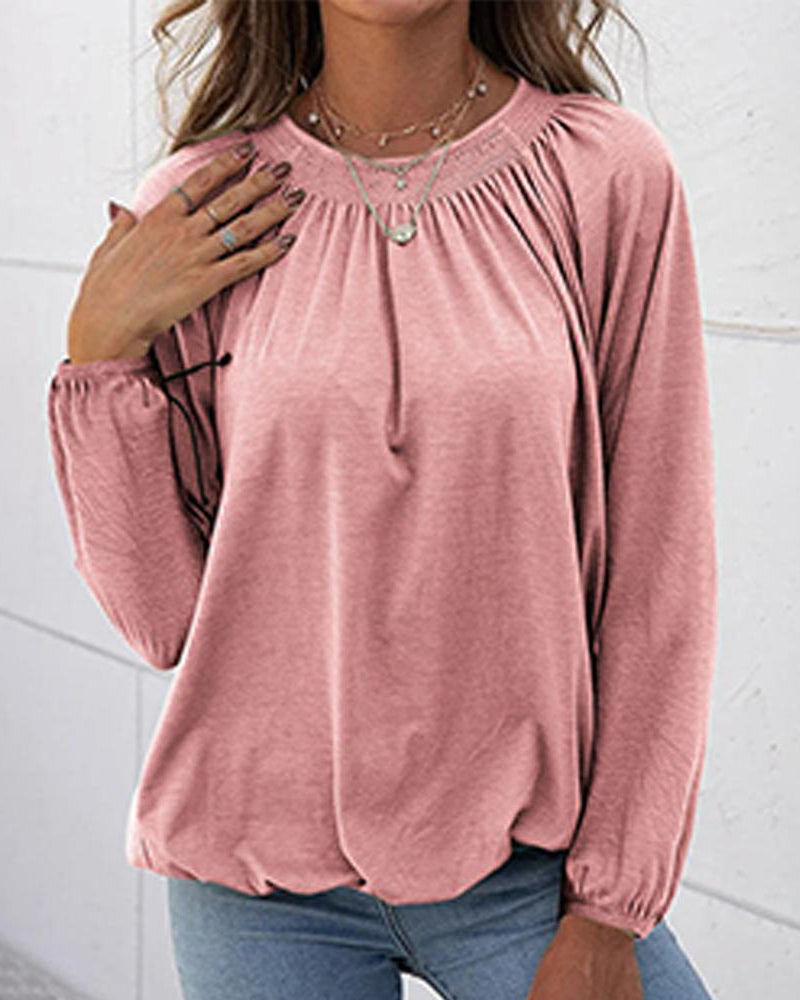 Drune | Bluse mit Rundem Halsausschnitt