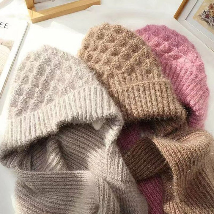 Drune | Mütze und Schal Set - warme Damen Winteraccessoires