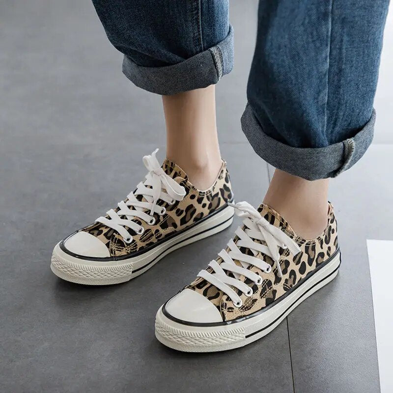 Drune | Leopard Turnschuhe