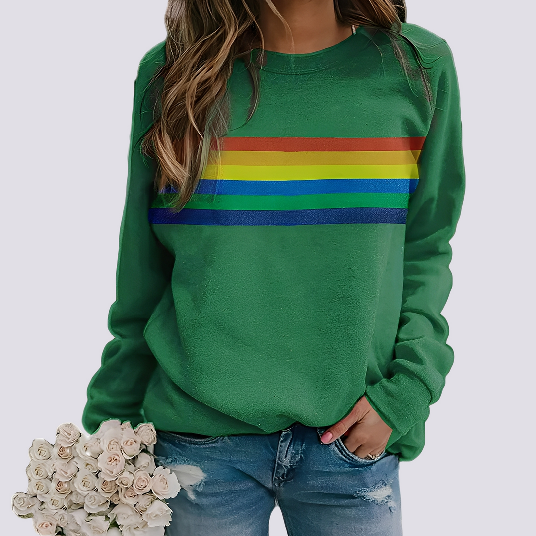 Drune | Moderner Damenpullover mit farbigem Muster