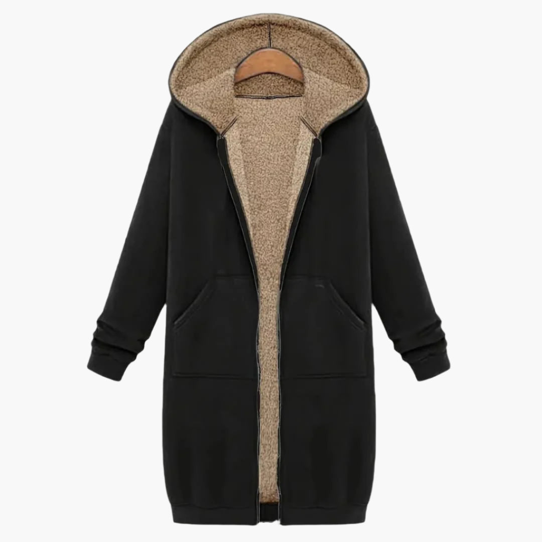 Drune | Stilvolle Fleecejacke mit Kapuze für Damen