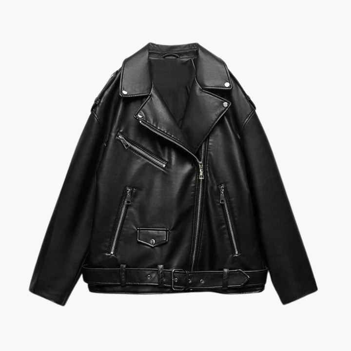 Drune | Trendy Bikerjacke aus Leder für Damen