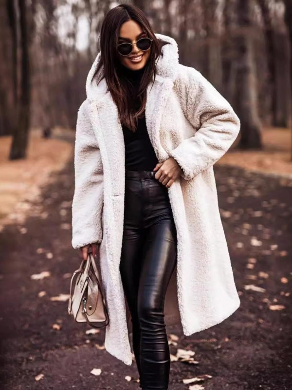 Drune | Damen-Trenchcoat mit Gürtel und doppelt geknöpftem Verschluss