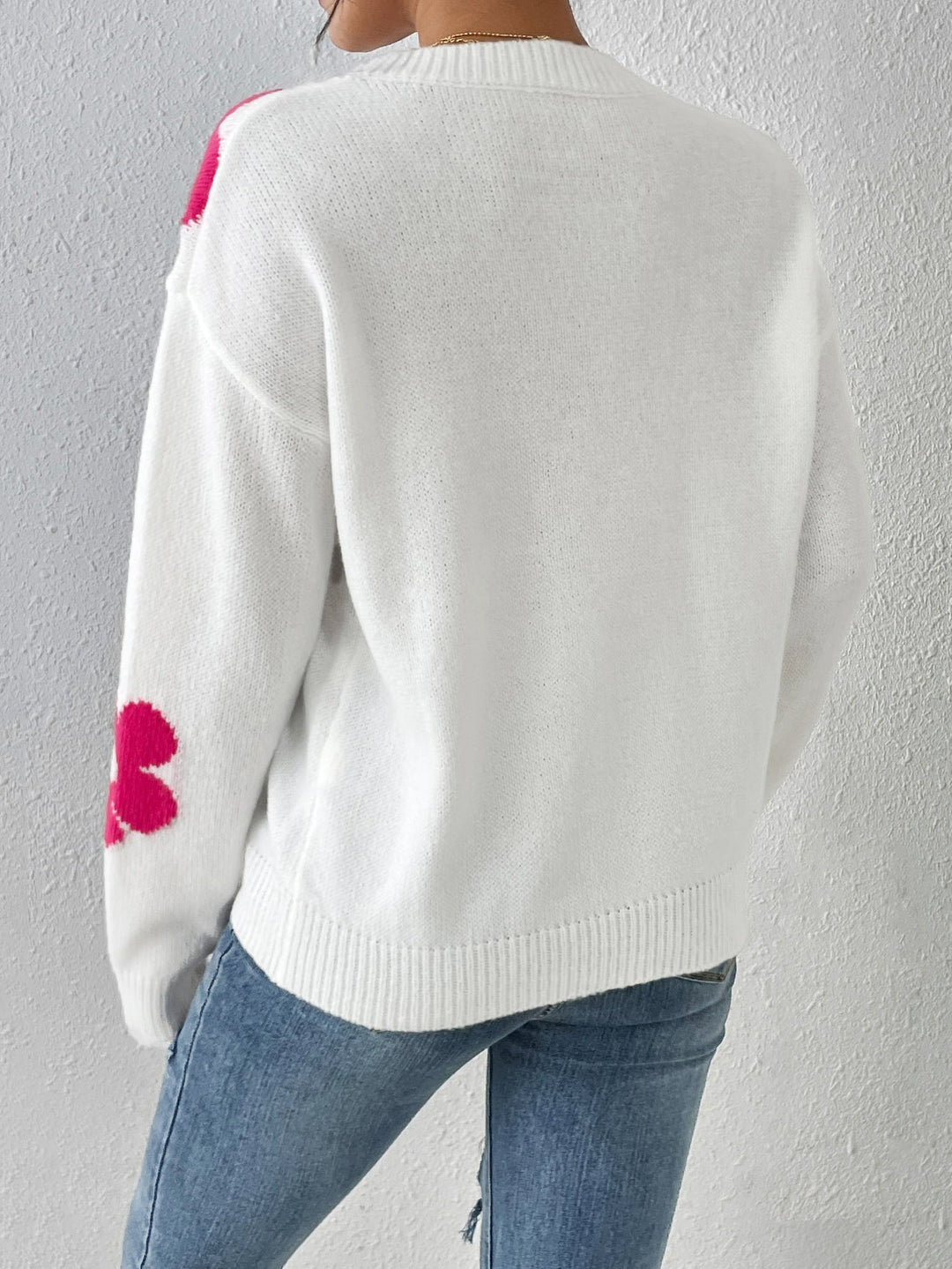 Drune | Strickpullover mit Blumenmuster