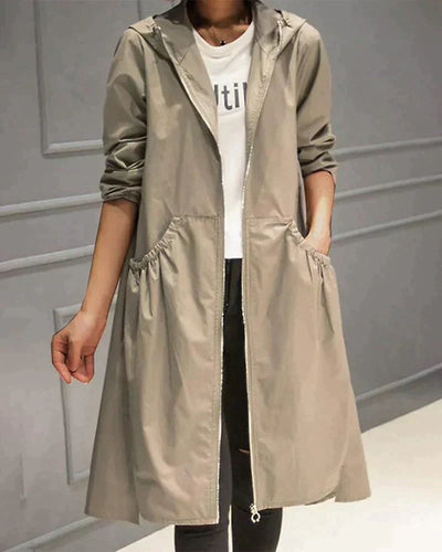 Drune | lässige Damenjacke mit Reißverschluss und Taschen