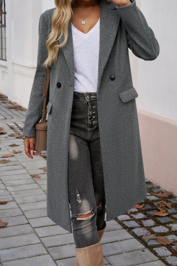 Drune | Damen Eleganter Maßgeschneiderter Langer Wintermantel