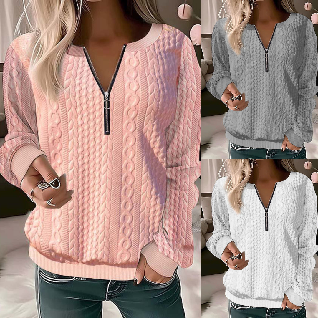 Drune | Eleganter Damen-Pullover mit V-Ausschnitt