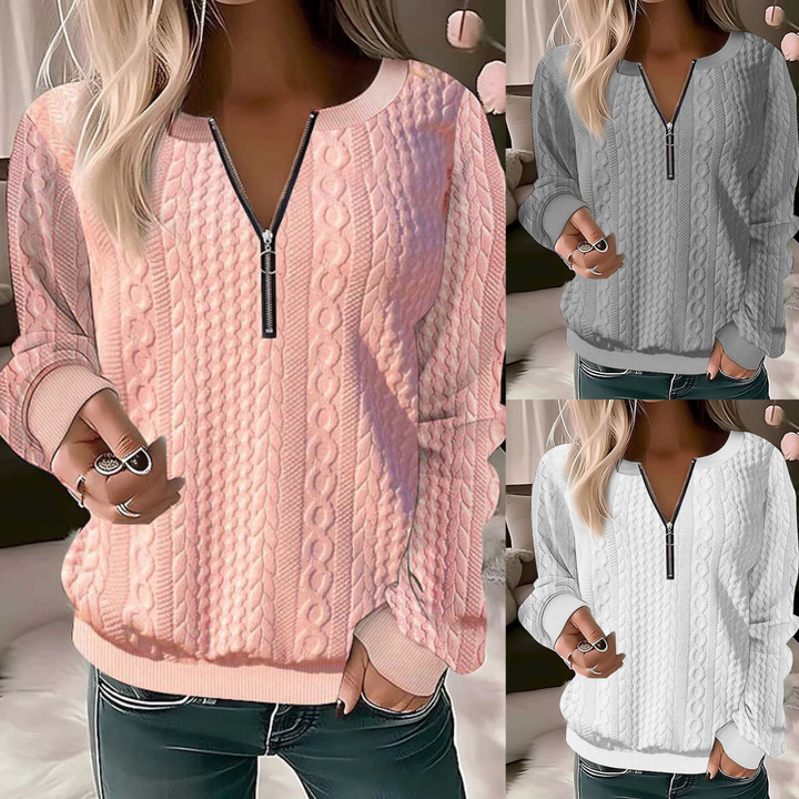 Drune | Eleganter Damen-Pullover mit V-Ausschnitt