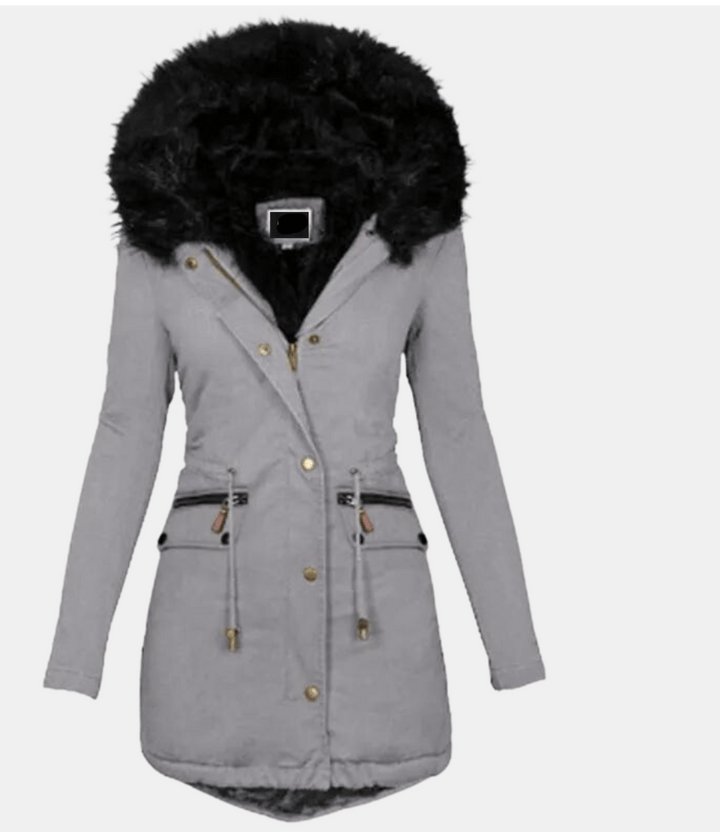 Drune | Kunstfell Kapuzenparka - Warm & Winddicht - Verstellbarer Bund - Winteroberbekleidung