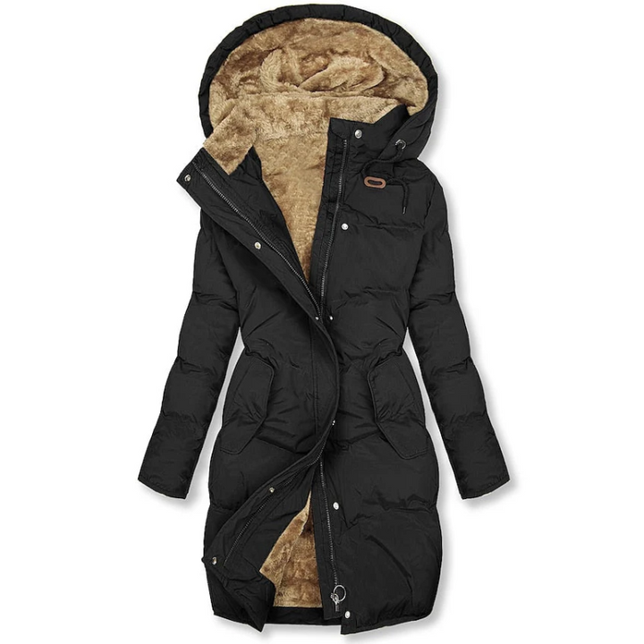 Drune | Lange Winterjacke - Gefutterd mit Kapuze