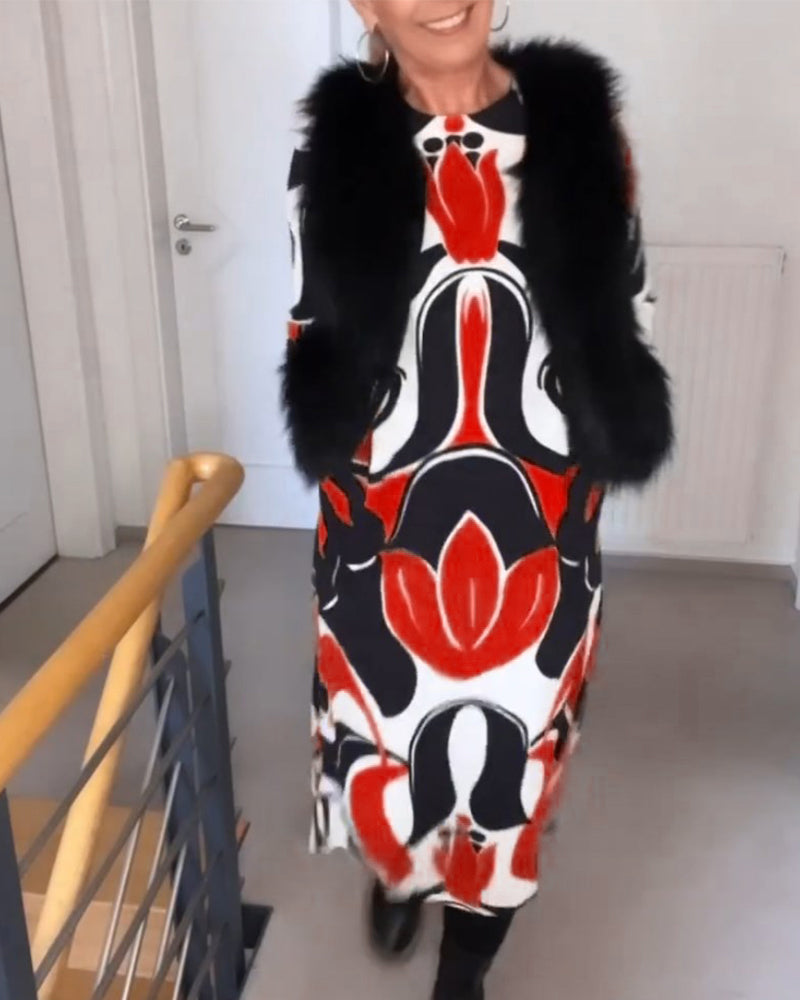 Drune | Rundhals Kleid