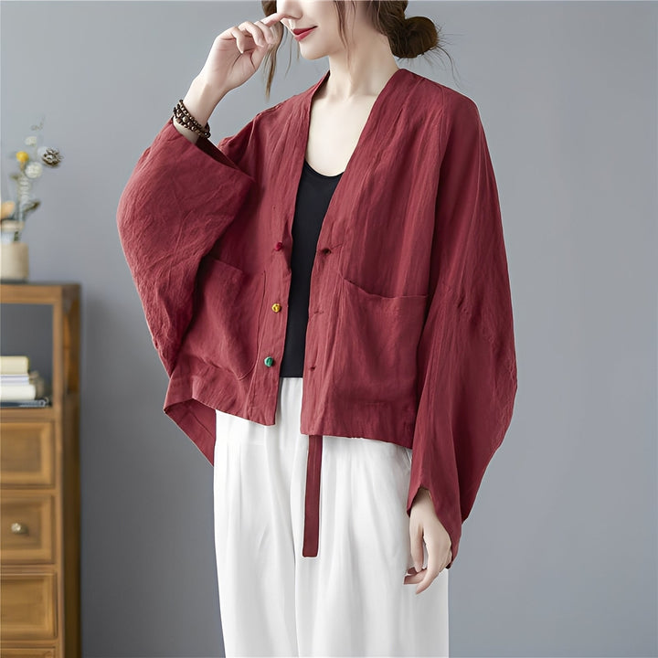 Drune | Locker kurzer Cardigan mit Taschen