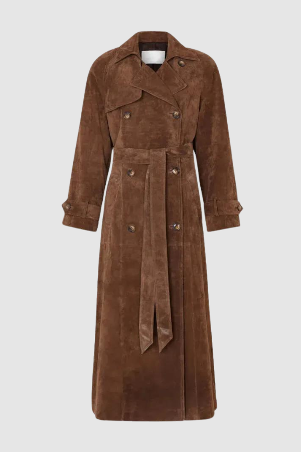 Drune | Veganer Leder-Trenchcoat