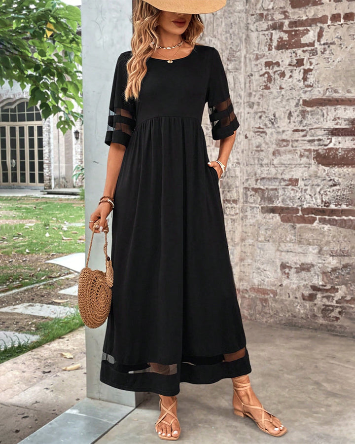 Drune | Elegantes Kleid mit Rundhalsausschnitt