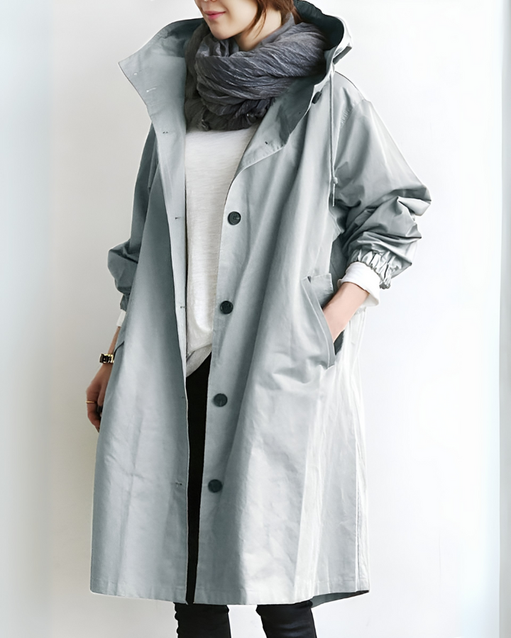 Drune | Trenchcoat mit Kapuze