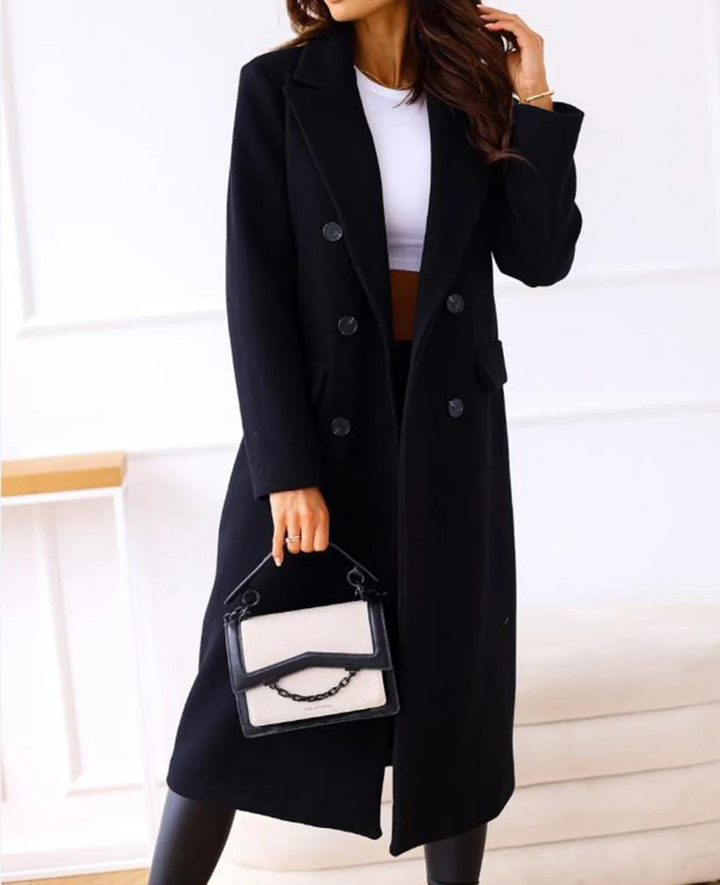 Drune | Lange Elegante Taillierte Trenchcoat Für Damen | Perfekt Für Herbst Und Winter
