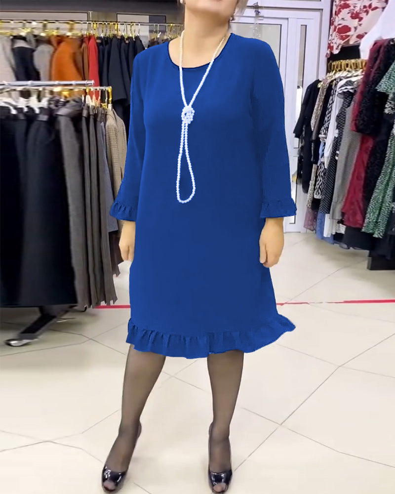 Drune | Patchwork Kleid mit Rüschen