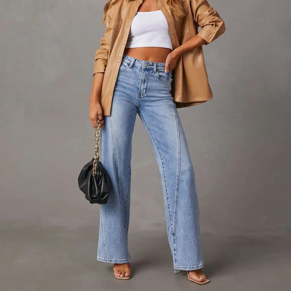 Drune | Weite Beinform Denim