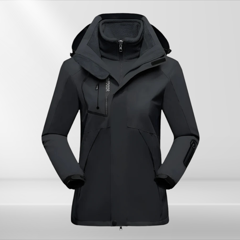 Drune | Outdoor-3-in-1-Wetterschutzjacke für Frauen