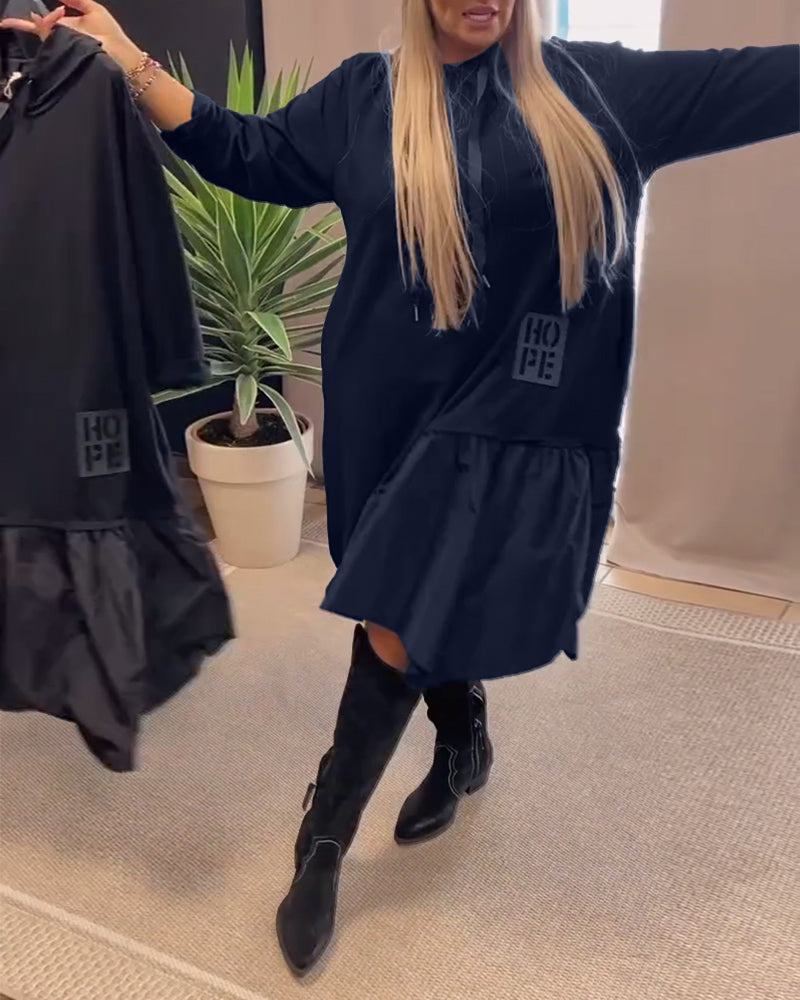 Drune | Kleid mit Langen Ärmeln und Kapuze